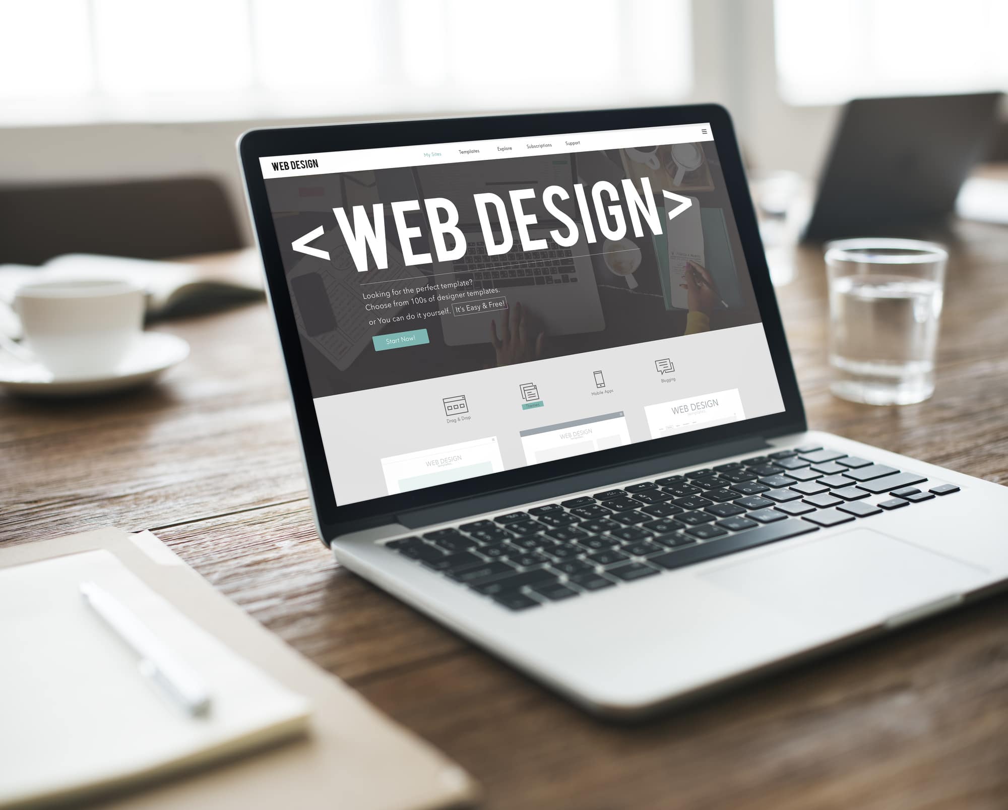 types of web design services