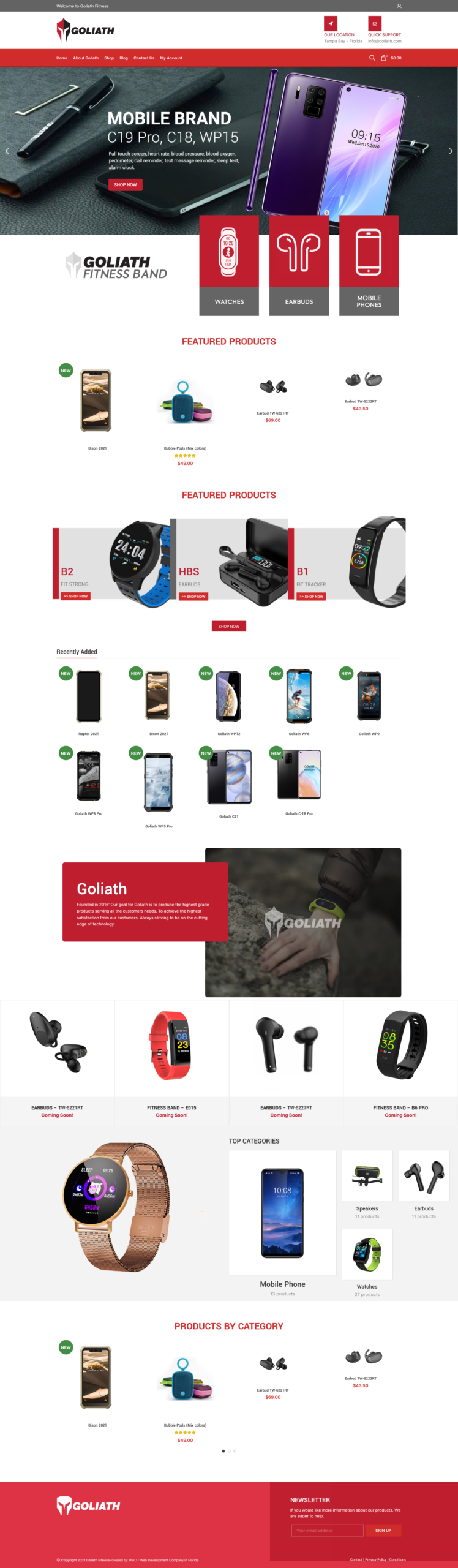 Goliath Mobile Website Design